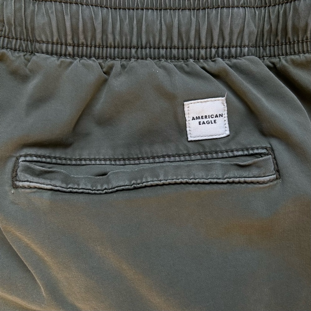 American Eagle Outfitters Men's Khaki Flex Skinny Joggers Medium Tall Minimalist - Picture 7 of 8